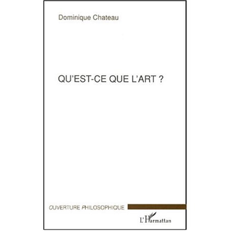 QU'EST-CE QUE L'ART ?