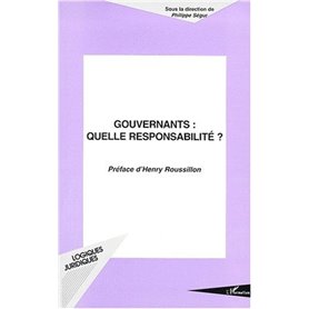 GOUVERNANTS : QUELLE RESPONSABILITÉ ?