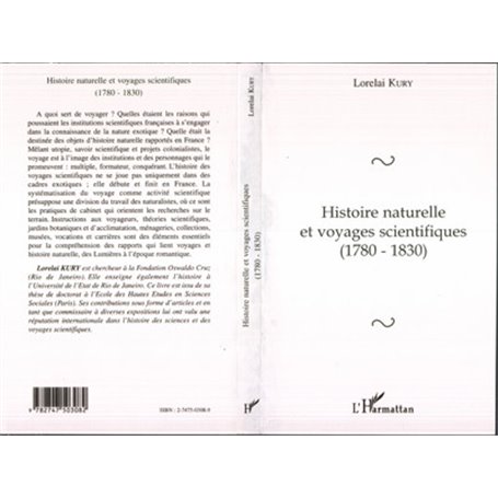 HISTOIRE NATURELLE ET VOYAGES SCIENTIFIQUES (1780-1830)