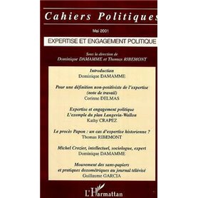 EXPERTISE ET ENGAGEMENT POLITIQUE