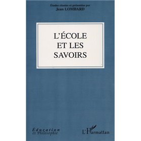 L'ÉCOLE ET LES SAVOIRS