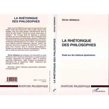 LA RHÉTORIQUE DES PHILOSOPHES