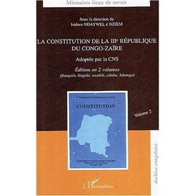 LA CONSTITUTION DE LA IIIème RÉPUBLIQUE DU CONGO-ZAÏRE