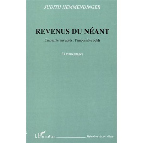 REVENUS DU NÉANT