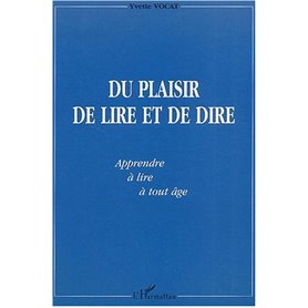 DU PLAISIR DE LIRE ET DE DIRE