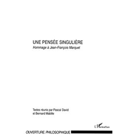 PENSEE SINGULIERE (UNE)