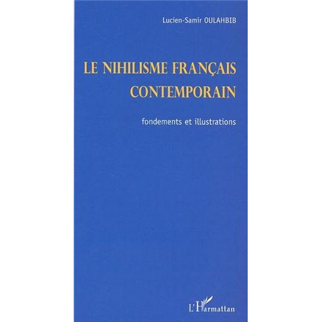 LE NIHILISME FRANÇAIS CONTEMPORAIN