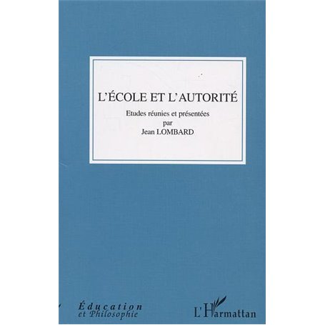 L'école et l'autorité