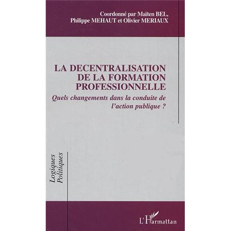 La décentralisation de la formation professionnelle