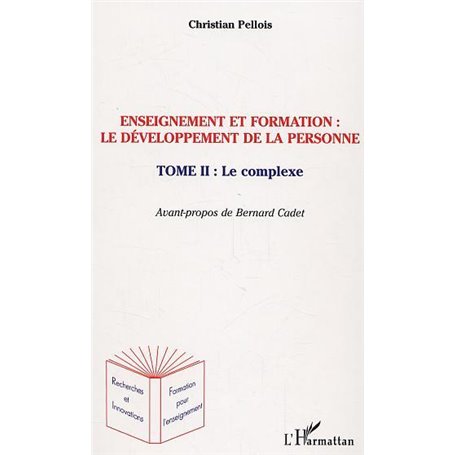 Enseignement et formation le développement de la personne