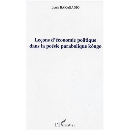 Leçons d'économie politique dans la poésie parabolique kôngo