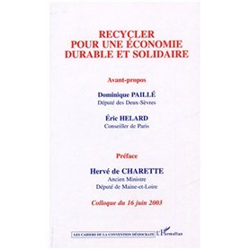 Recycler pour une économie durable et solidaire