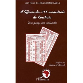L'affaire des 315 magistrats de Kinshasa