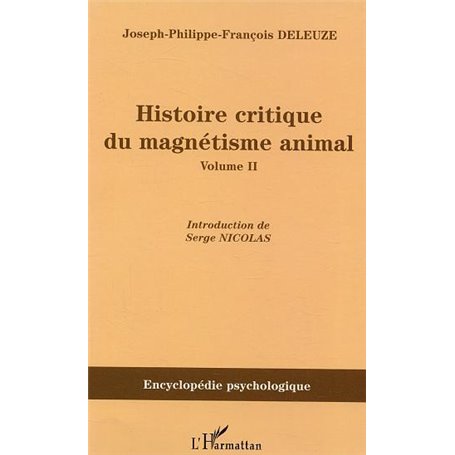 Histoire critique du magnétisme animal