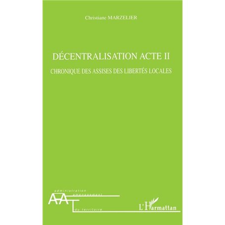 Décentralisation Acte II