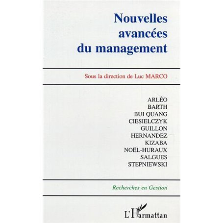 Nouvelles avancées du management