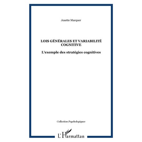 Lois générales et variabilité cognitive