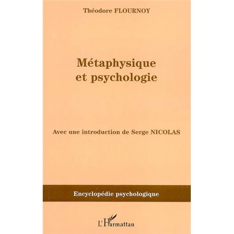 Métaphysique et psychologie