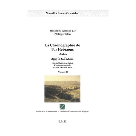 La chronographie de Bar Hebraeus (Volume II)