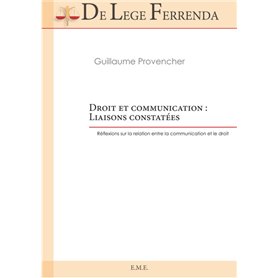 Droit et communication : Liaisons constatées