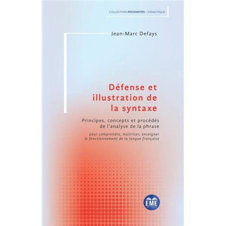 Défense et illustration de la syntaxe