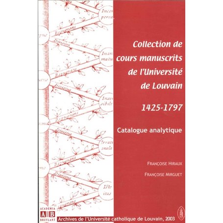 Collection de cours manuscrits de l'Université de Louvain 1425-1797