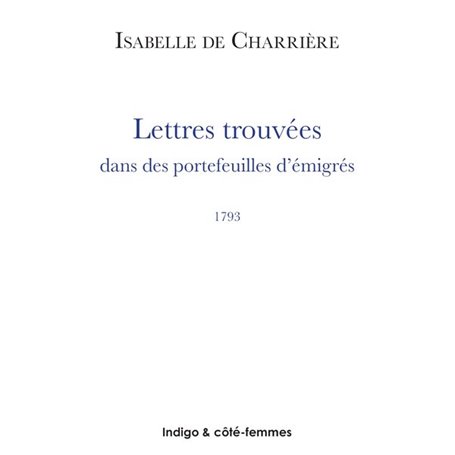 Lettres trouvées dans des portefeuilles d'immigrés (1793)