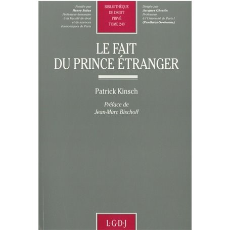 le fait du prince étranger