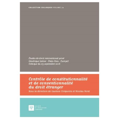 CONTROLE DE CONSTITUTIONNALITE ET DE CONVENTIONNALITE DU DROIT ETRANGER