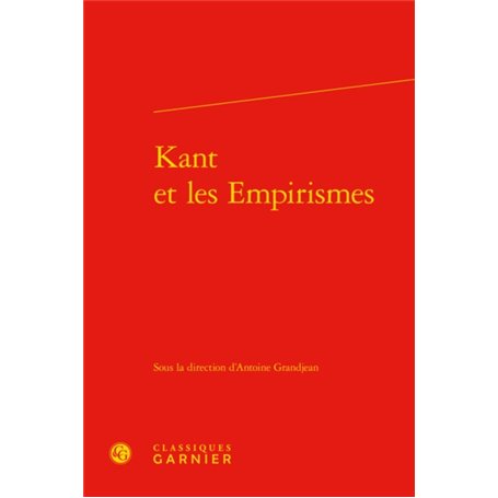 Kant et les Empirismes