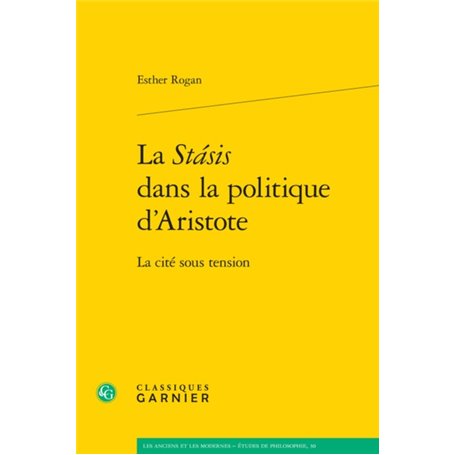 La Stásis dans la politique d'Aristote