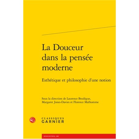 La Douceur dans la pensée moderne