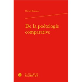 De la poétologie comparative