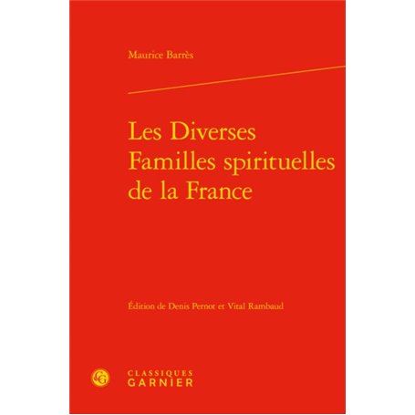 Les Diverses Familles spirituelles de la France