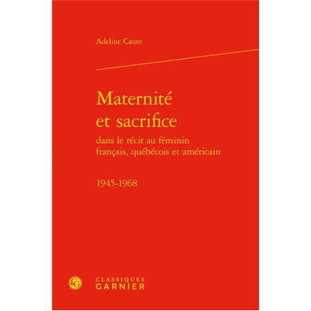 Maternité et sacrifice