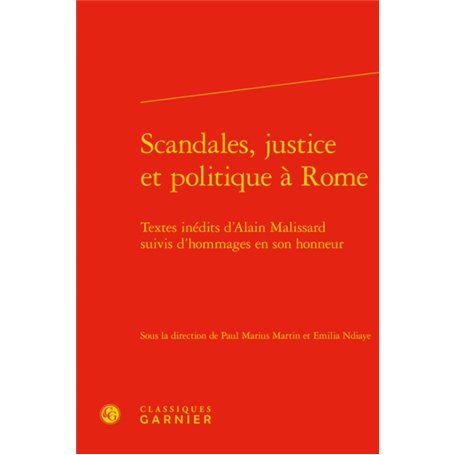 Scandales, justice et politique à Rome