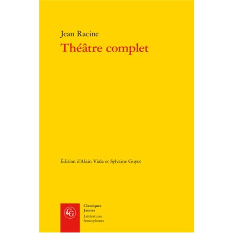 Théâtre complet