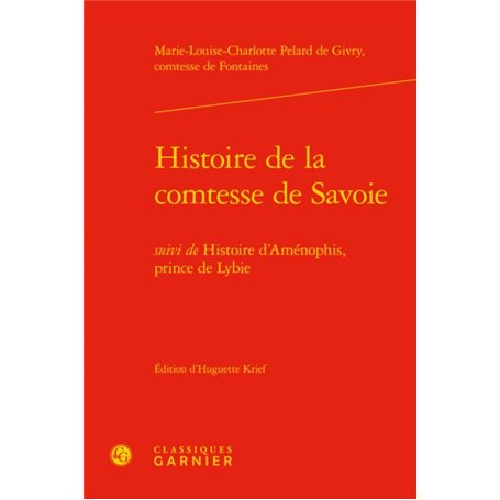 Histoire de la comtesse de Savoie