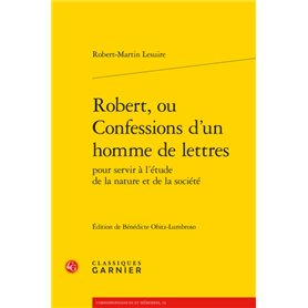 Robert, ou Confessions d'un homme de lettres