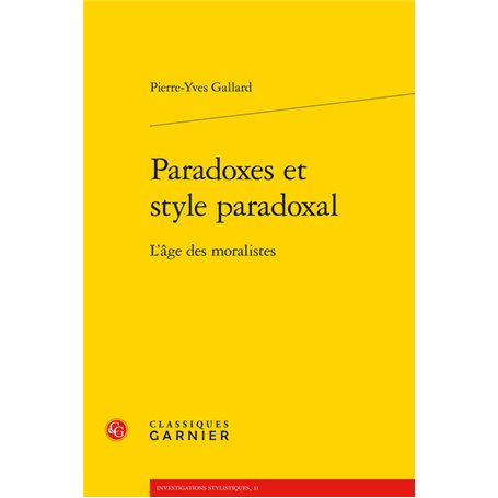 Paradoxes et style paradoxal