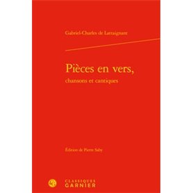 Pièces en vers,