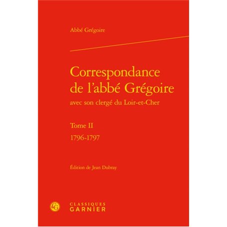 Correspondance de l'abbé Grégoire