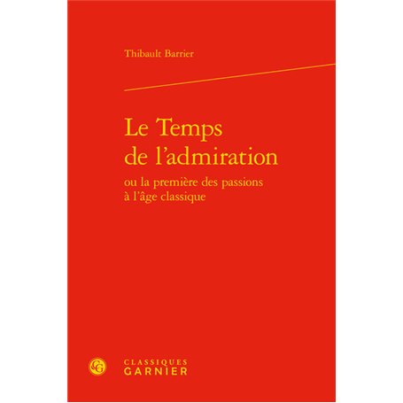 Le Temps de l'admiration