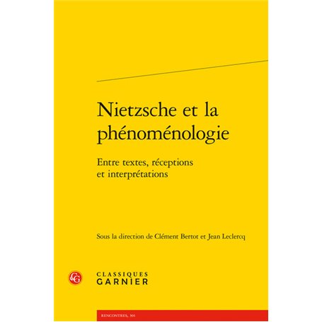 Nietzsche et la phénoménologie