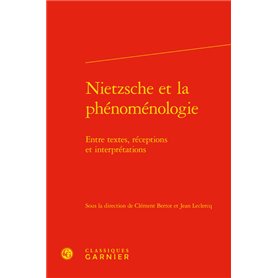 Nietzsche et la phénoménologie