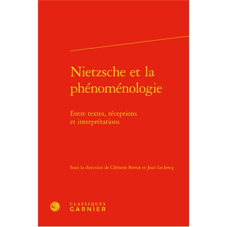 Nietzsche et la phénoménologie