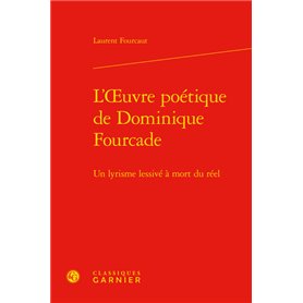 L'oeuvre poétique de Dominique Fourcade