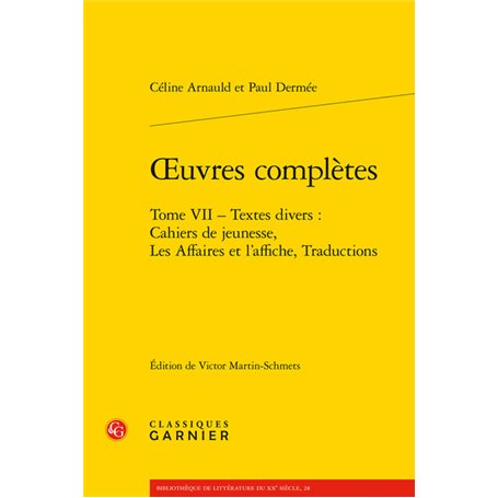 oeuvres complètes