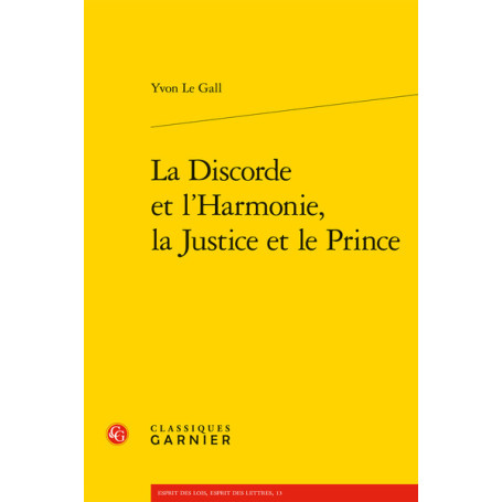 La Discorde et l'Harmonie, la Justice et le Prince