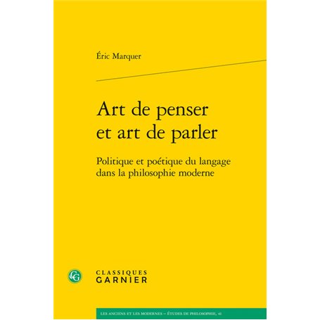 Art de penser et art de parler